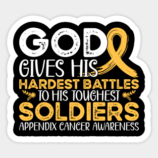 Appendix Warrior Appendix Cancer Awareness Sticker